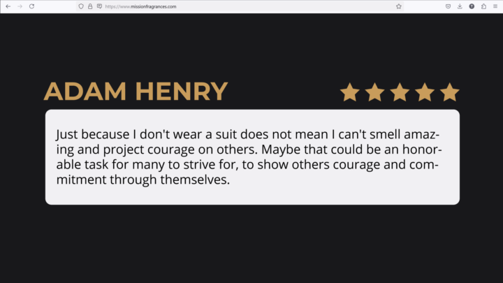 What Men Are Saying About Mission Fragrances 👇
