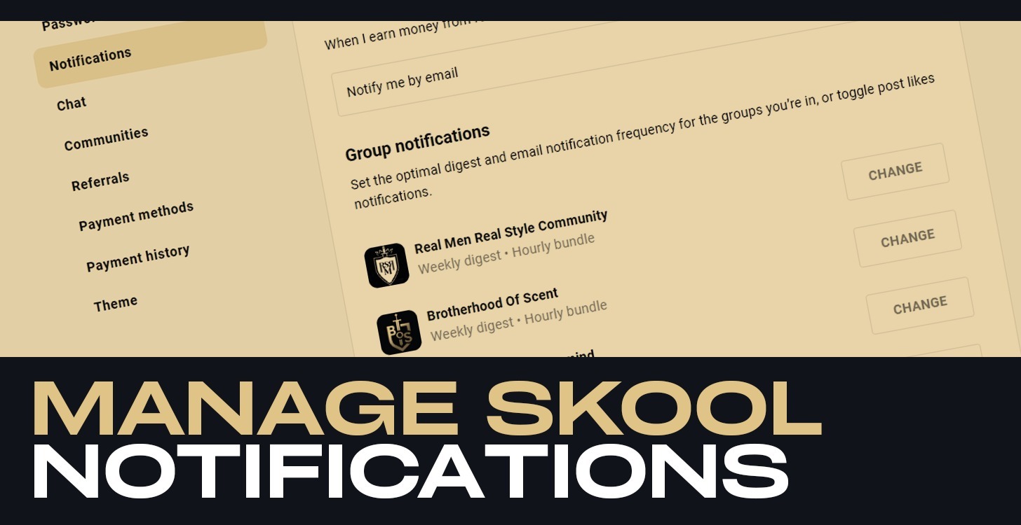 Manage Notifications