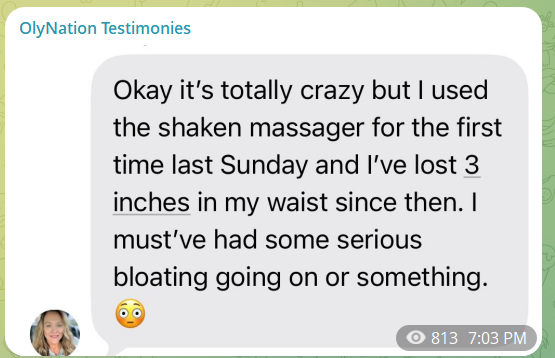 Shaken Massager - Lost 3 inches