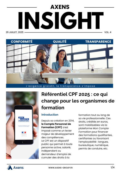  NOUVEL ARTICLE - Référentiel CPF 2025 : ce qui change pour les organismes de formation (Vol.4)