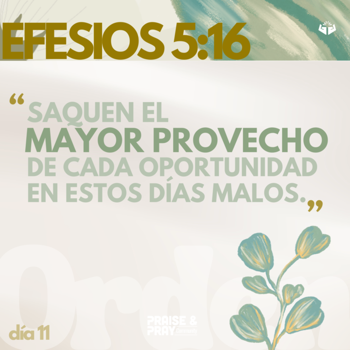 Aprovechando bien el tiempo📖🌿| 11 feb |