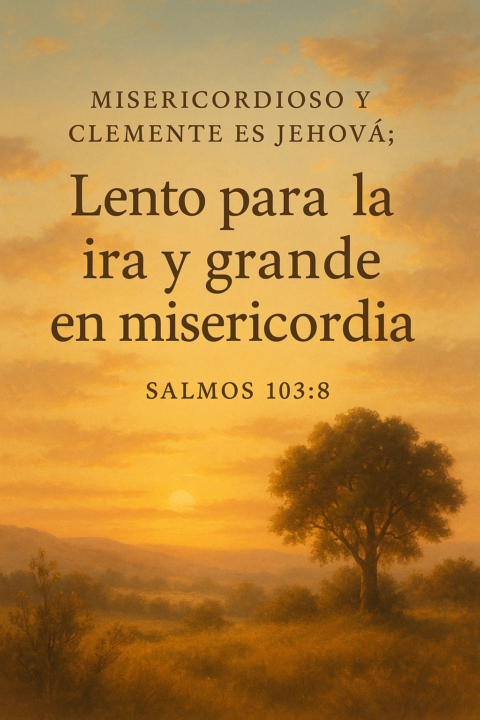Lento para la ira y grande en misericordia❤️❤️❤️