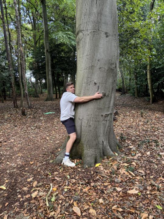Tree hugging 