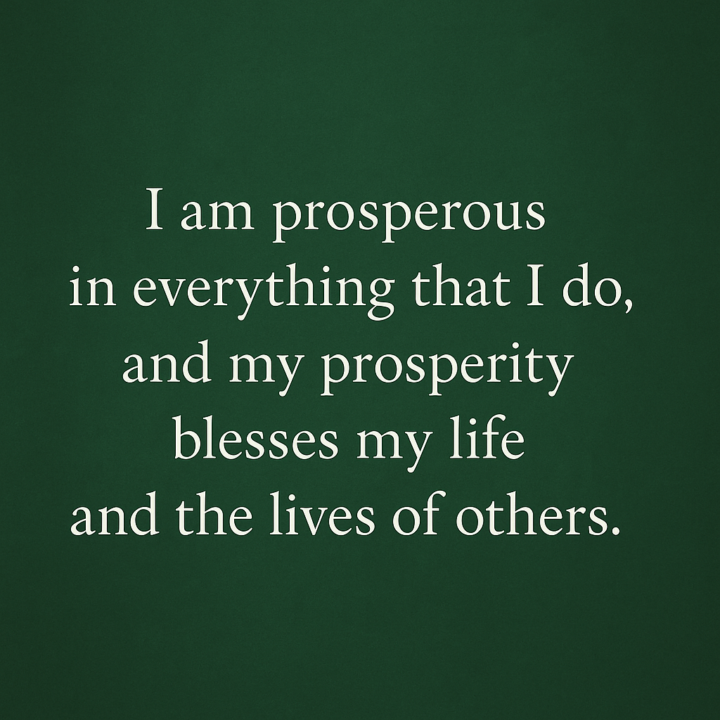 Prosperity it’s not limited