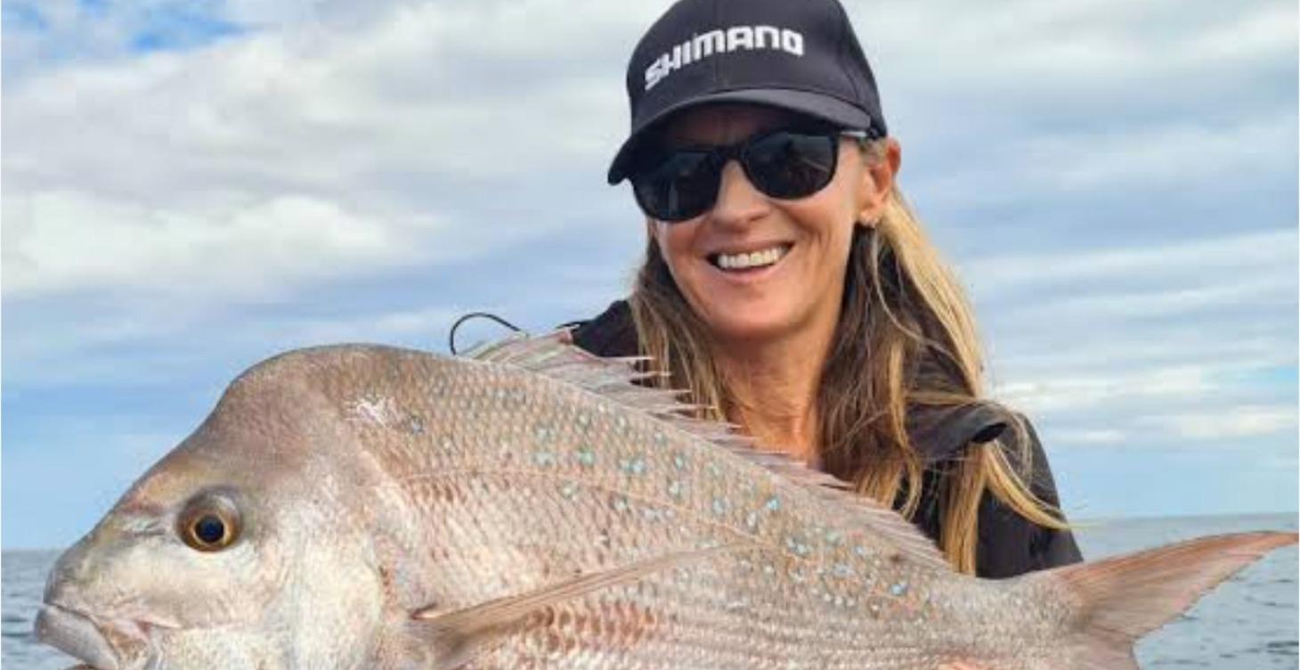 Catching pink snapper.