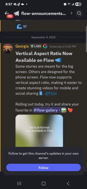 9:16 Videos in Google AI Flow