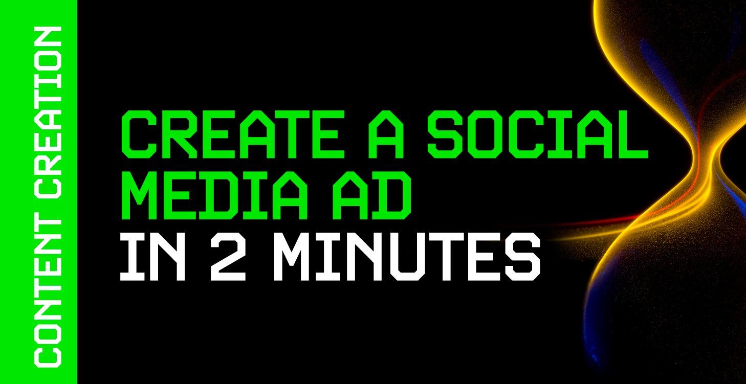 Create at Advert in 2 Minutes (ok maybe 10!)