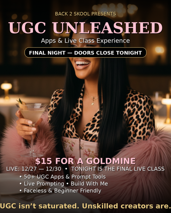 UGC isn’t saturated.  Unskilled creators are.😉