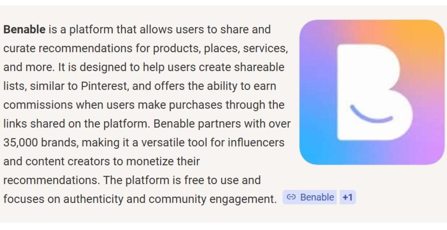BENABLE / PINTEREST TRAINING SESSIONS