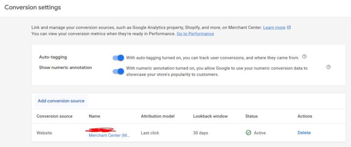 Do I leave this as is on merchant center?