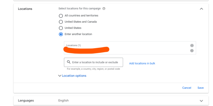 Google Ads Location Radius Targeting