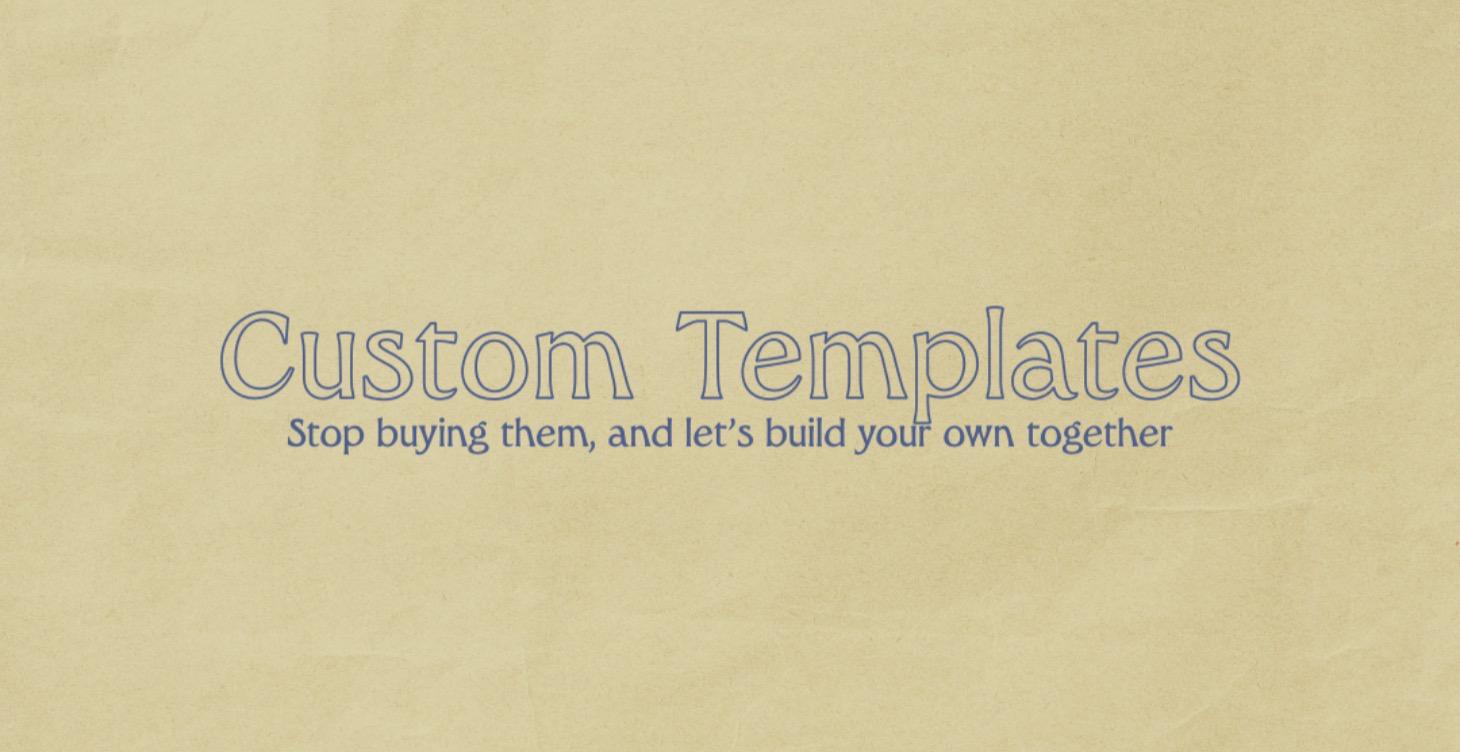 Template = Brand Consistency