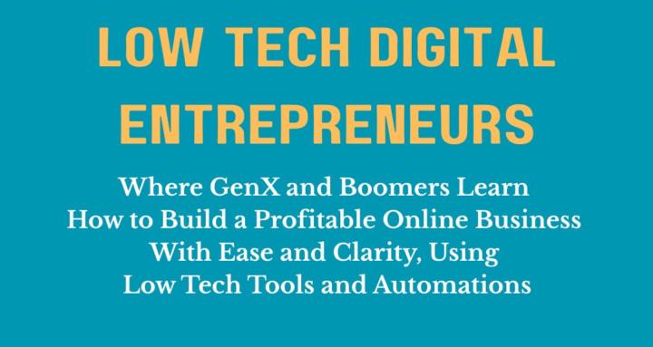 Low Tech Digital Entrepreneurs