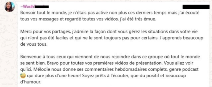 💛 Ce que dit Wasih dans son message, c’est exactement ce que beaucoup ressentent ici.