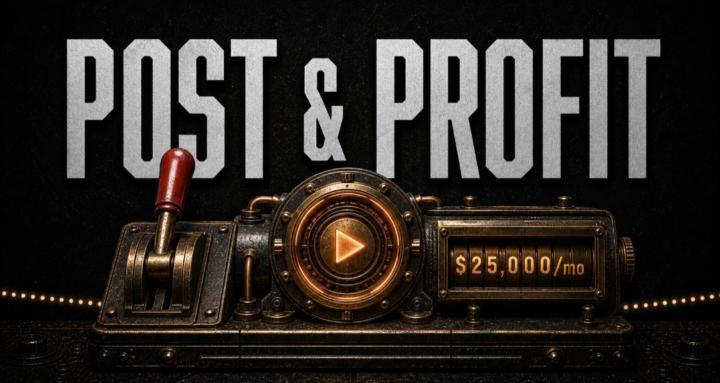 Post & Profit - Faceless YT cover