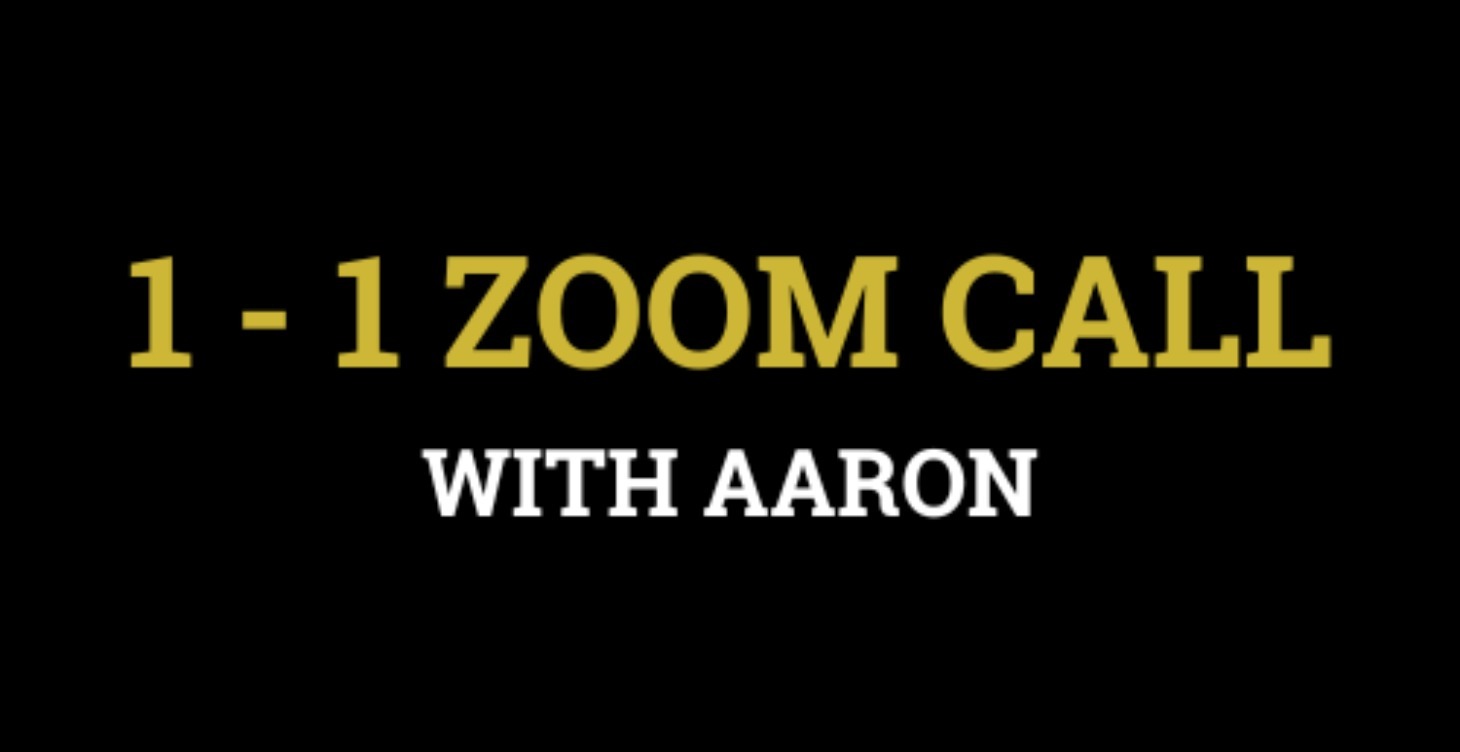 1 - 1 Zoom Call W/ Aaron