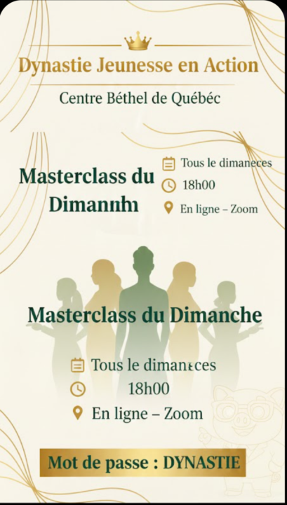 Dynastie Jeunesse en Action 👑  Centre Béthel de Québec