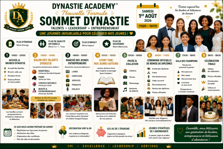 🎓👑💚 SOMMET DYNASTIE 2026 : Et si c'était NOTRE meilleure journée de l'année ? 🚀📚✨