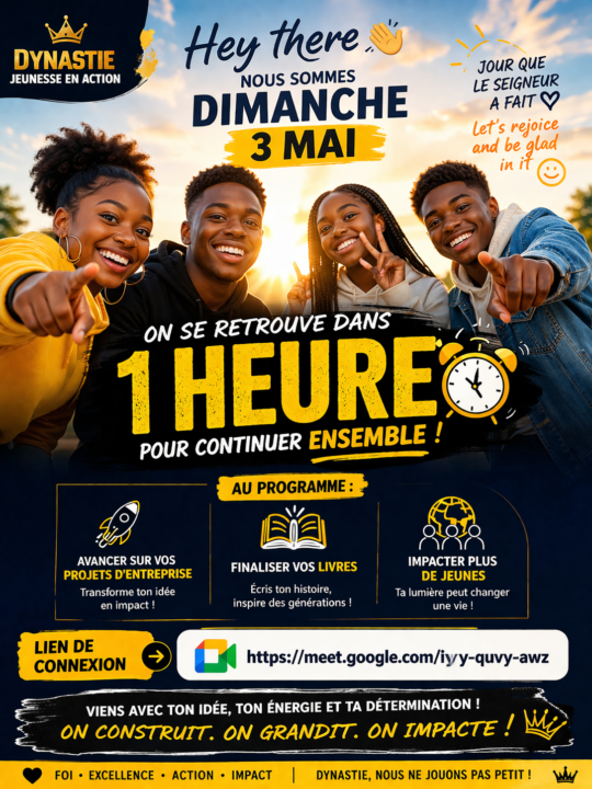 🚨👑 ALERTE DYNASTIE JEUNESSE : ON SE RETROUVE DANS 1 HEURE ! 😄🔥