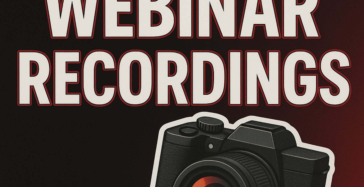 Webinar Recordings