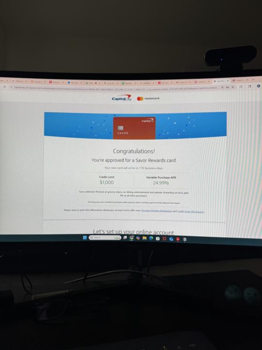 ANOTHER FIRST CREDIT CARD APPROVAL