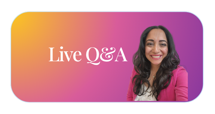 Monthly Q&A this Tues — drop your questions below! 👇