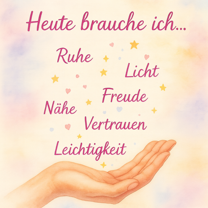 Mitmach-Aktion des Tages: „Heute brauche ich …„