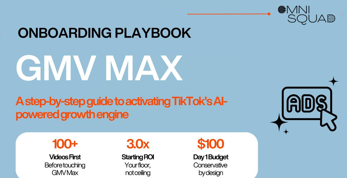 Playbook: GMV Max (Onboarding) Vol 1