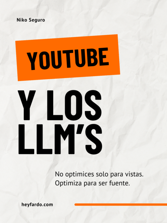 Checklist para que tus videos de YouTube sean indexados por la IA
