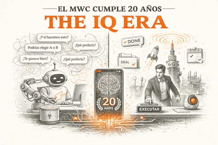 El MWC cumple 20 años y eligió un lema que no es marketing: “The IQ Era”.