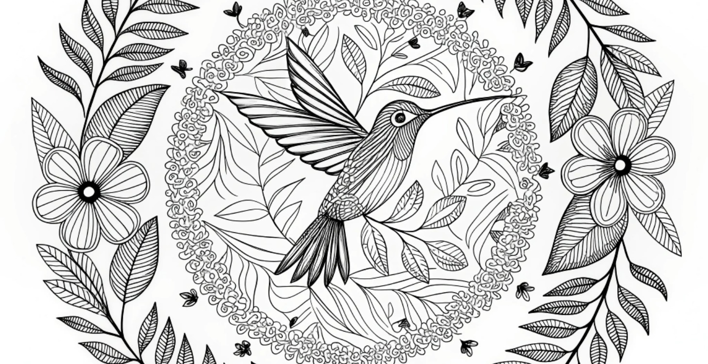 Mandalas TropicalPaysan à colorier