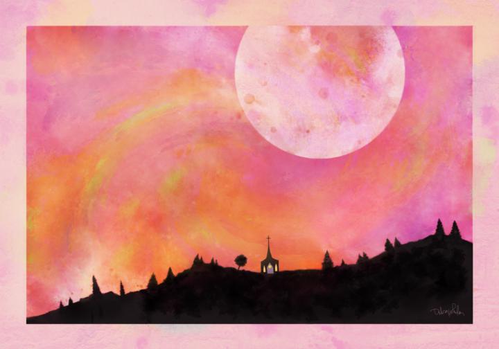 Pink and Orange Sunset