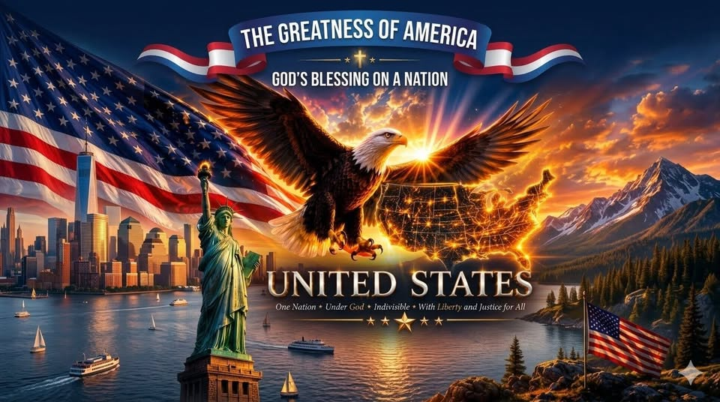 THE GREATNESS of AMERICA:  GOD'S BLESSING ON A NATION