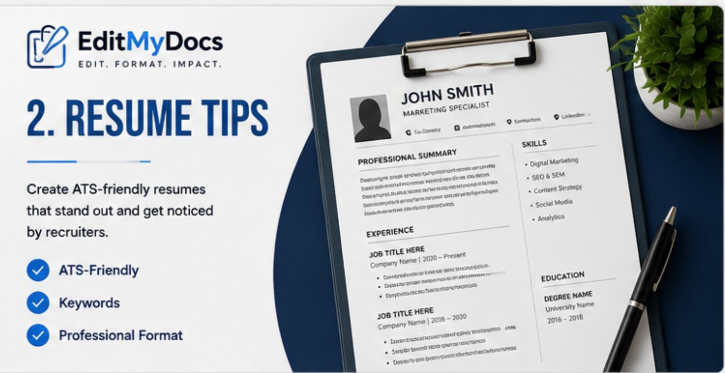 📄 Resume Tips