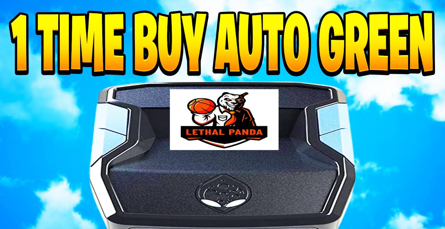 1 Time BUY Panda Auto Green