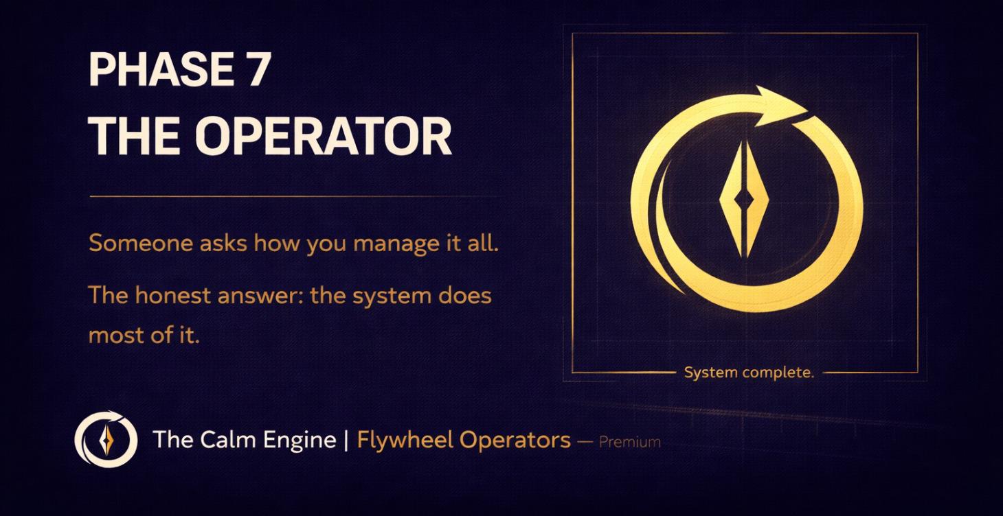 ⚙️ Phase 7 — The Operator