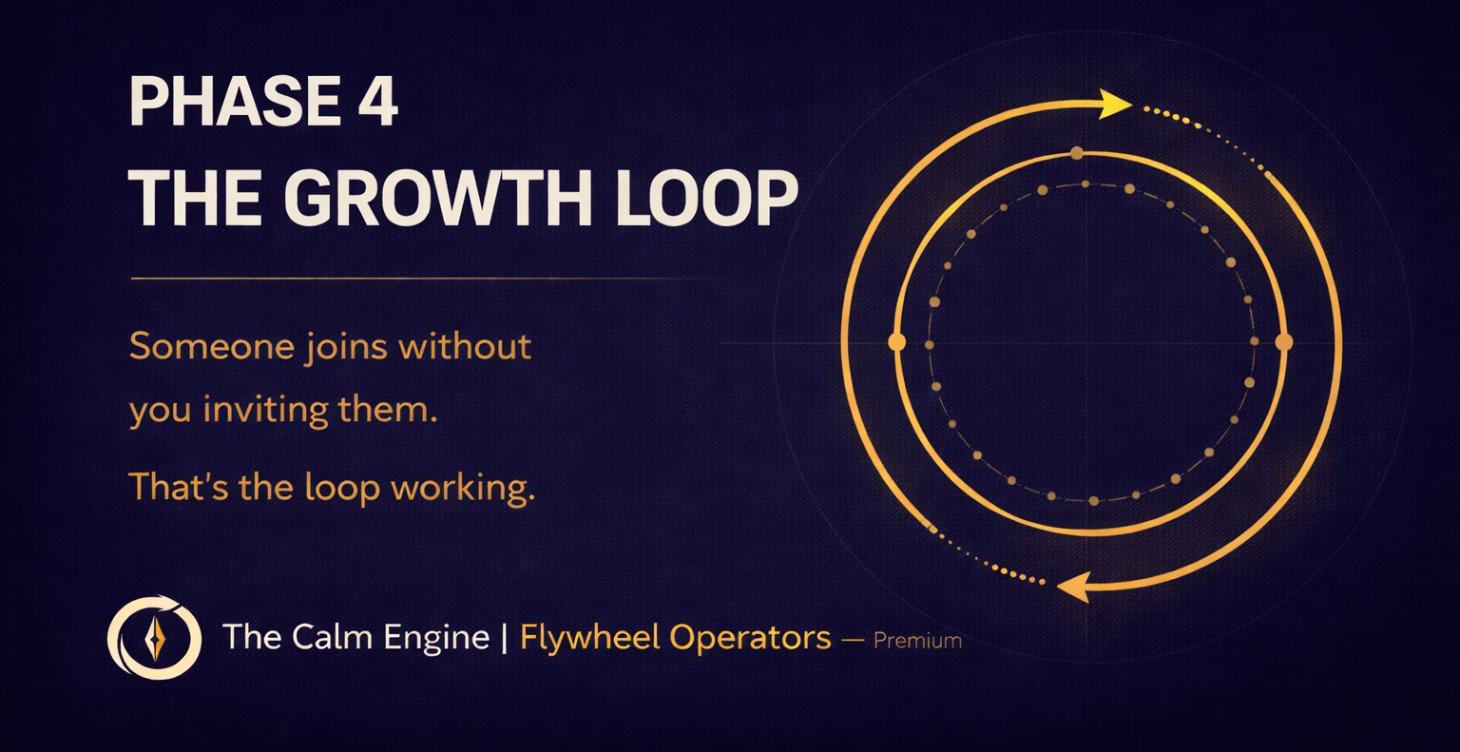 ⚙️ Phase 4 — The Growth Loop