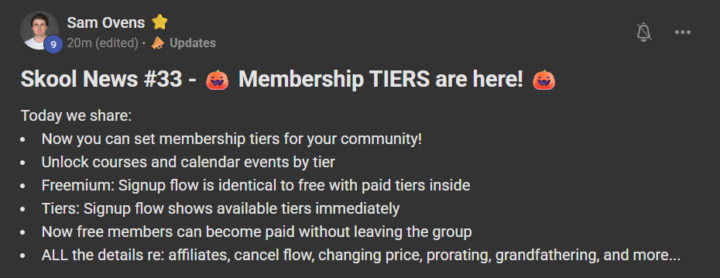 Tier Selections + 30% Commission: Now Available!!!!!
