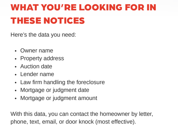 Unlock Foreclosures in all 50 States