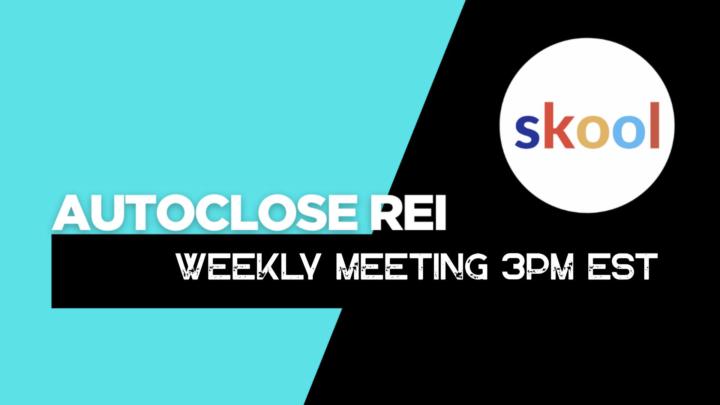 Private Meeting Today: 3PM EST.