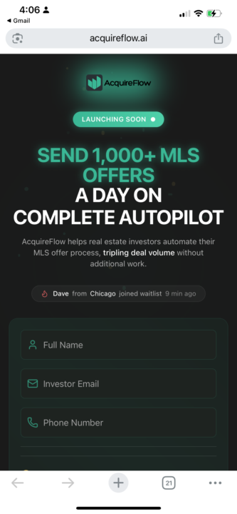 Special Announcement: AcquireFlow.AI