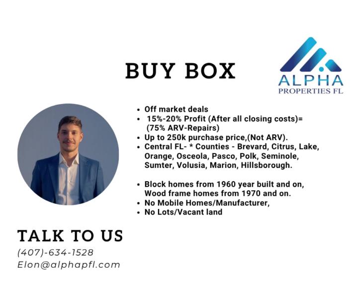 New Buyer Added: Elon Holtz (Central Florida)