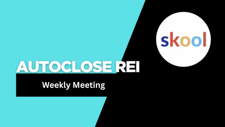 Weekly Meeting Today 3PM EST
