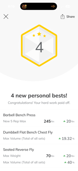 6/1!! Fitness check in.