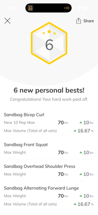 6/6 fitness check-in