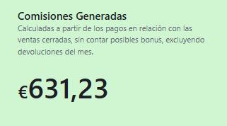 Comisiones generadas 10/04/2026