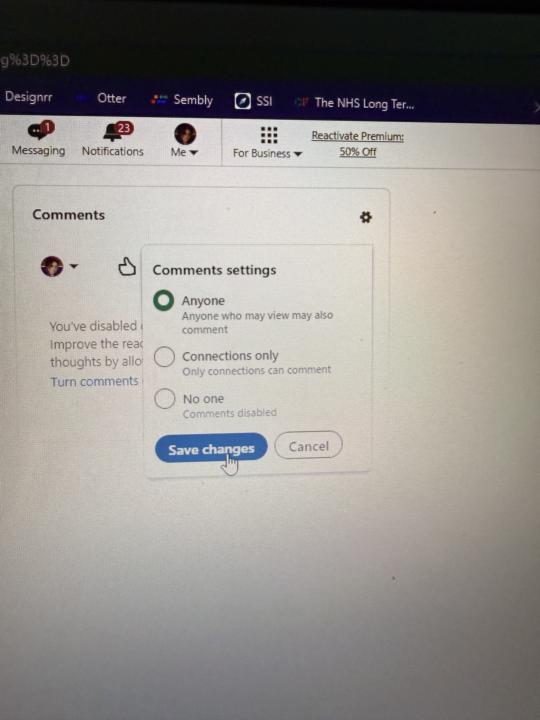 Weird LinkedIn thing 