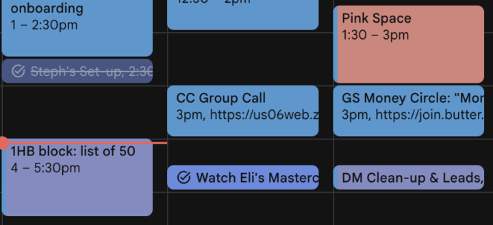 Friday Reminder: Your 2 Blocks
