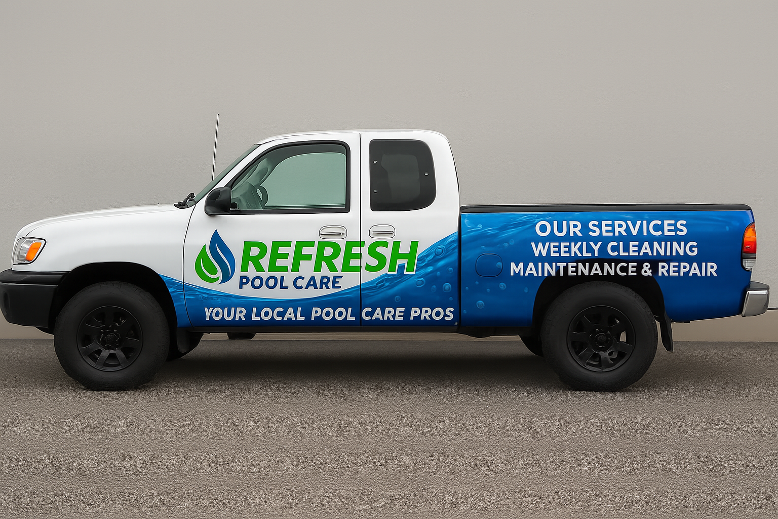 Truck wrap · Pool Millionaire