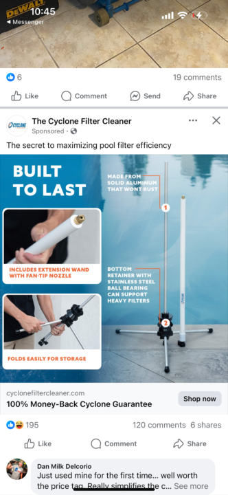 Cyclone Pool Filter Holder
